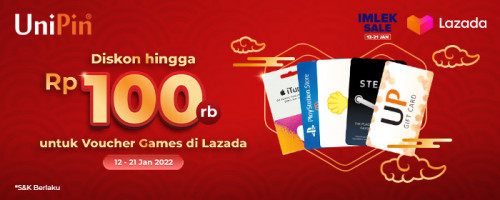 Promo Diskon hingga Rp 100rb di Imlek Sale 2022 Lazada
